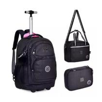 Kit mochila rebecca bonbon de carrinho 19" com lancheira e estojo rb24530 Kit mochila rebecca bonbon de carrinho 19" com lancheira e estojo rb24530