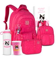 Kit Mochila Rebecca Bonbon Escolar Feminina Estojo Lancheira Kit Mochila Rebecca Bonbon Escolar Feminina Estojo Lancheira