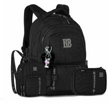Kit Mochila Rebecca Bonbon Estojo Box Lancheira Térmica Colegial Escolar Preto - Coleção 2026