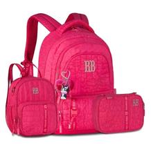Kit Mochila Rebecca Bonbon Estojo Box Lancheira Térmica Colegial Escolar Rosa - coleção 2026
