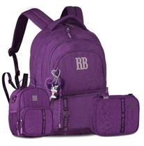 Kit Mochila Rebecca Bonbon Estojo Box Lancheira Térmica Colegial Escolar Roxo - coleção 2026 Kit Mochila Rebecca Bonbon Estojo Box Lancheira Térmica Colegial Escolar Roxo - coleção 2026