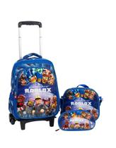 Kit Mochila Roblox Rodinha Lancheira E Estojo Personagens 3d