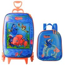 Kit Mochila Roda Tripla 3D + Lancheira Procurando Nemo Maxtoy DIPLOMATA Kit Mochila Roda Tripla 3D + Lancheira Procurando Nemo Maxtoy DIPLOMATA