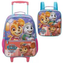 Kit Mochila Rodas 16" Patrulha Canina Lancheira Estojo - Xeryus