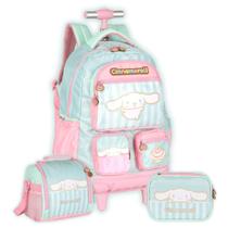 Kit Mochila Rodas Cinnamoroll Lancheira E Estojo Box Meninas Kit Mochila Rodas Cinnamoroll Lancheira E Estojo Box Meninas