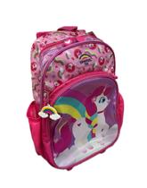 Kit mochila rodas e lancheira pink unicornio ic41042up0310un