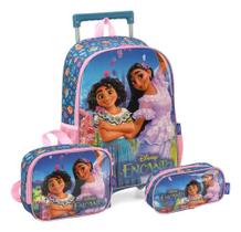 Kit Mochila Rodas Encanto Disney Lancheira Estojo Infantil Kit Mochila Rodas Encanto Disney Lancheira Estojo Infantil