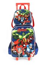 Kit Mochila Rodas Infantil Luxcel Marvel Avengers IC41592AG