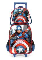 Kit Mochila Rodas Infantil Luxcel Marvel Avengers IC41602AG