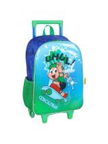 Kit Mochila Rodas Lancheira Turma Da Mônica - Verde