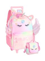 Kit Mochila Rodas + Lancheira Unicórnio UP4YOU