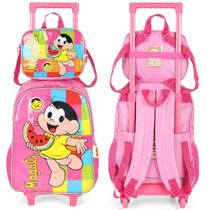 Kit Mochila Rodinha Costas Turma da Monica Magali +Lancheira