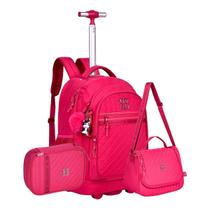 Kit Mochila Rodinha Crinkle Matelassê Rebecca Bonbon Kit Mochila Rodinha Crinkle Matelassê Rebecca Bonbon