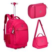 Kit Mochila Rodinha+estojo+lancheira Rebecca Bonbon Oficial Kit Mochila Rodinha+estojo+lancheira Rebecca Bonbon Oficial