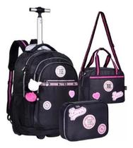 Kit Mochila Rodinha+estojolancheira Matelassê Rebecca Bonbon Kit Mochila Rodinha+estojolancheira Matelassê Rebecca Bonbon