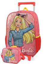 Kit Mochila Rodinha Feminina Barbie Fun By Luxcel Ref.38182