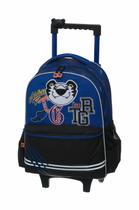 Kit Mochila Rodinha G Lanch Estojo Tigor T Tigre Varsity