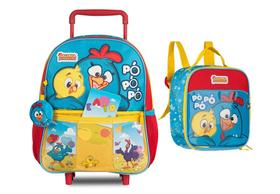 Kit Mochila Rodinha Galinha Pintadinha Com Lancheira 2026 Azulaço Galinha Pintadinha