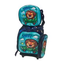 Kit Mochila Rodinha Infantil Menino Lancheira Térmica Estojo Organizador Kit Mochila Rodinha Infantil Menino Lancheira Térmica Estojo Organizador