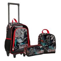 Kit Mochila Rodinha Infantil Menino Masculina Aranha Spider Kit Mochila Rodinha Infantil Menino Masculina Aranha Spider