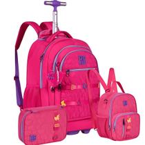 Kit Mochila Rodinha Juvenil Rebecca Bonbon Original Rb24538