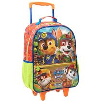 Kit Mochila Rodinha Lanch Estojo Patrulha Canina Skye Jungle + lancheira + estojo 3 repartições