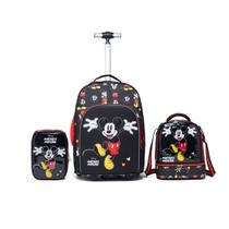 Kit Mochila Rodinha Lancheira Estojo Disney Mickey Escolar Kit Mochila Rodinha Lancheira Estojo Disney Mickey Escolar