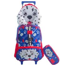 Kit Mochila Rodinha Lancheira Estojo Dog Heróis Azul Yepp Kit Mochila Rodinha Lancheira Estojo Dog Heróis Azul Yepp