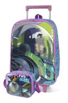 Kit Mochila Rodinha Lancheira Infantil Escolar Menino Toy Story Buzz Kit Mochila Rodinha Lancheira Infantil Escolar Menino Toy Story Buzz