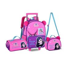 Kit Mochila Rodinha Luluca Pandinha Lancheira Estojo - Luluca Youtuber 2026 Kit Mochila Rodinha Luluca Pandinha Lancheira Estojo - Luluca Youtuber 2026