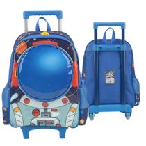 Kit Mochila Rodinha Menino Menina Escolar Infantil Desenho Astronauta Personagem Reforçado Kit Mochila Rodinha Menino Menina Escolar Infantil Desenho Astronauta Personagem Reforçado