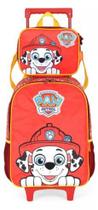 Kit Mochila Rodinha Patrulha Canina Lancheira 2025 Vermelho