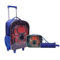 Kit Mochila Rodinha Super Spider Infantil Escola Lançamento Kit Mochila Rodinha Super Spider Infantil Escola Lançamento