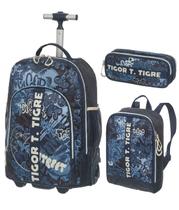 Kit Mochila Rodinha Tubo Lancheira Costas Estojo Tigor T Tigre Lovit Street Pacific