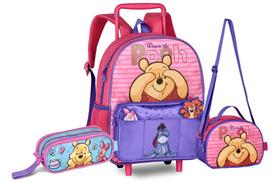 Kit Mochila Rodinha Ursinho Pooh Lancheira Estojo Clio 2026 Rosachiclete Urso Pooh Kit Mochila Rodinha Ursinho Pooh Lancheira Estojo Clio 2026 Rosachiclete Urso Pooh