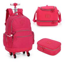 Kit Mochila Rodinhas 360 Crinkle Up4you C/ Chaveiro