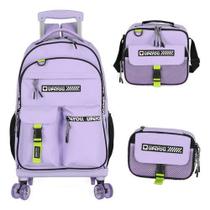 Kit Mochila Rodinhas 360 Haste Dupla Up4You