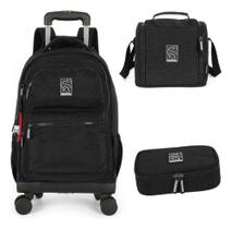 Kit Mochila Rodinhas 360 Masculino Crinkle Notebook Up4you - Luxcel