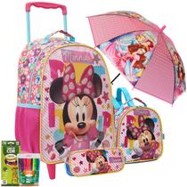 Kit Mochila Rodinhas Cinderela Escolar Infantil Original