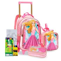 Kit Mochila Rodinhas Coleção Hairspray Linha Escolar 2025