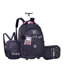 Kit Mochila Rodinhas Com Acabamento Premium Rebecca Bonbon Original 2026