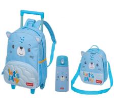 Kit Mochila Rodinhas Com Alças Lancheira Garrafa Térmica Play Time Fisher Price Kit Mochila Rodinhas Com Alças Lancheira Garrafa Térmica Play Time Fisher Price