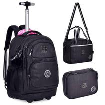 Kit Mochila Rodinhas Crinkle Brilho Rebecca Bonbon Rb24530