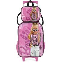 Kit Mochila Rodinhas e Lancheira e estojo Barbie by Luxcel Kit Mochila Rodinhas e Lancheira e estojo Barbie by Luxcel