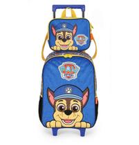 Kit Mochila Rodinhas e Lancheira Luxcel Patrulha Canina Azul Kit Mochila Rodinhas e Lancheira Luxcel Patrulha Canina Azul