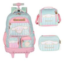 Kit Mochila Rodinhas Escolar My Melody Cinnamoroll - Luxcel Kit Mochila Rodinhas Escolar My Melody Cinnamoroll - Luxcel