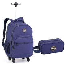 Kit Mochila Rodinhas Estojo Masculina Para Laptop Shock Kit Mochila Rodinhas Estojo Masculina Para Laptop Shock