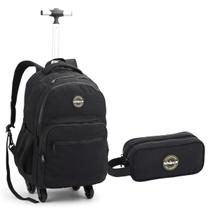 Kit Mochila Rodinhas Estojo Masculina Para Laptop Shock Kit Mochila Rodinhas Estojo Masculina Para Laptop Shock