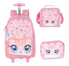 Kit Mochila Rodinhas Gato Coelho Unicórnio Up4You Kit Mochila Rodinhas Gato Coelho Unicórnio Up4You