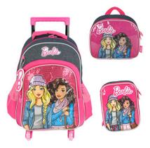 Kit Mochila Rodinhas Giros 360 C/ Led Original Barbie